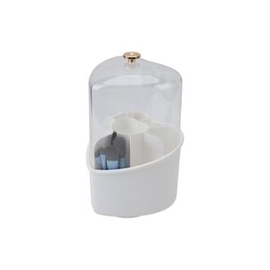Organizador De Maquillaje Corazon Blanco Almacenamiento