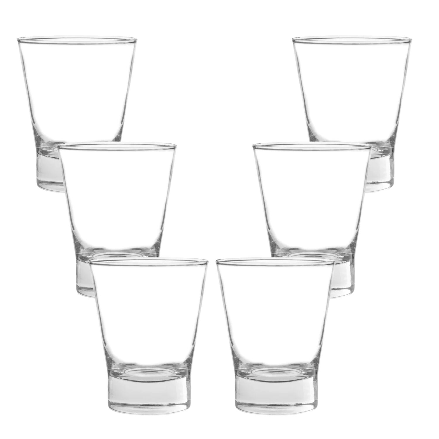 Pack 6 Vasos Bajos De Vidrio 347ml Modelo London Jugo Agua image number 0.0