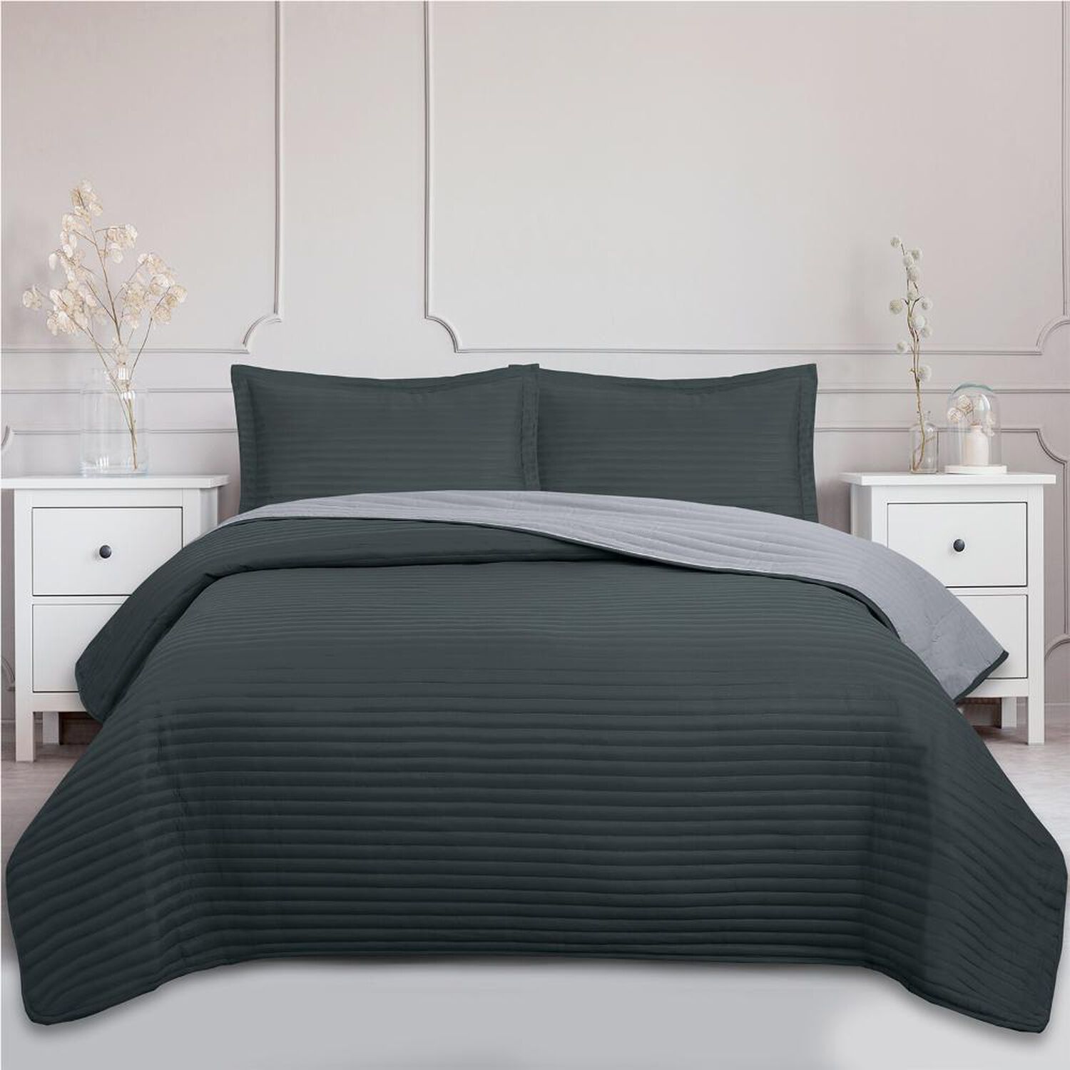 Quilt Andes Bicolor Gris image number 0.0