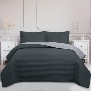 Quilt Andes Bicolor Gris
