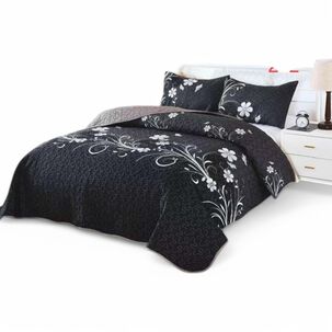 Cubrecama De Verano 2 Plazas Quilt + 2 Fundas De Almohada Cobertor Delgado Qvr2-124