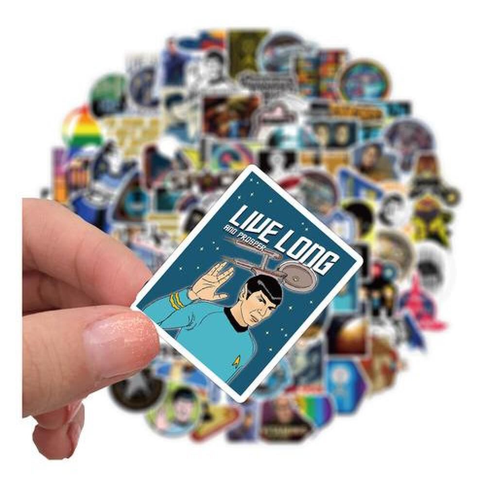Set Stickers Calcomonias Star Trek Kirk Spock image number 3.0