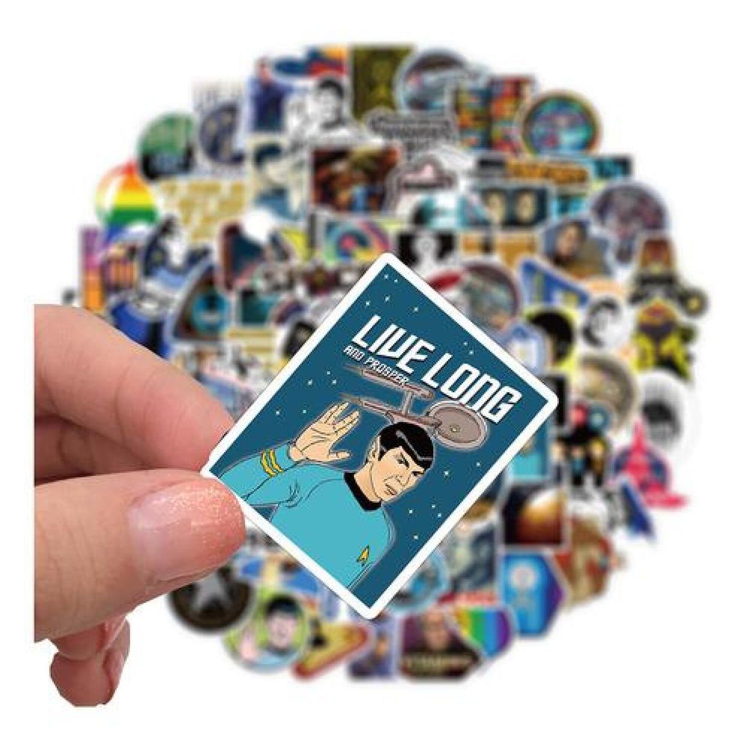 Set Stickers Calcomonias Star Trek Kirk Spock image number 3.0
