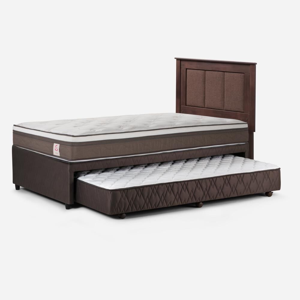 Cama Nido Rosen New Style 6 / 1.5 Plazas / Base Normal + Respaldo image number 3.0