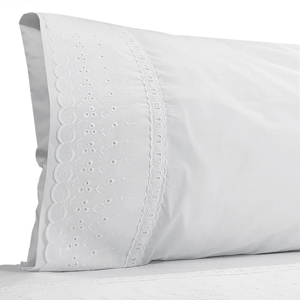 Juego De S&aacute;banas Victorianas Broderie / Super King / 200 Hilos image number 1.0