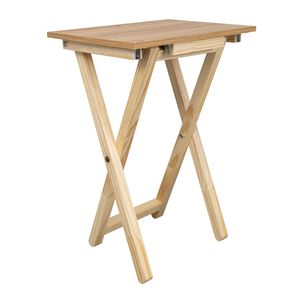 Mesa Plegable 65,7x47,9x35 Cm Cafe Claro