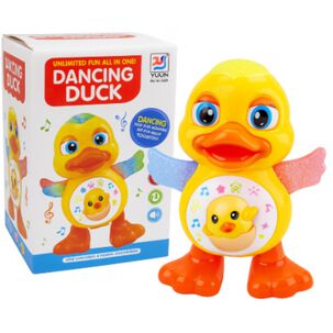 Pato Bailarín Con Luces Led Y Música Juguete Interactivo