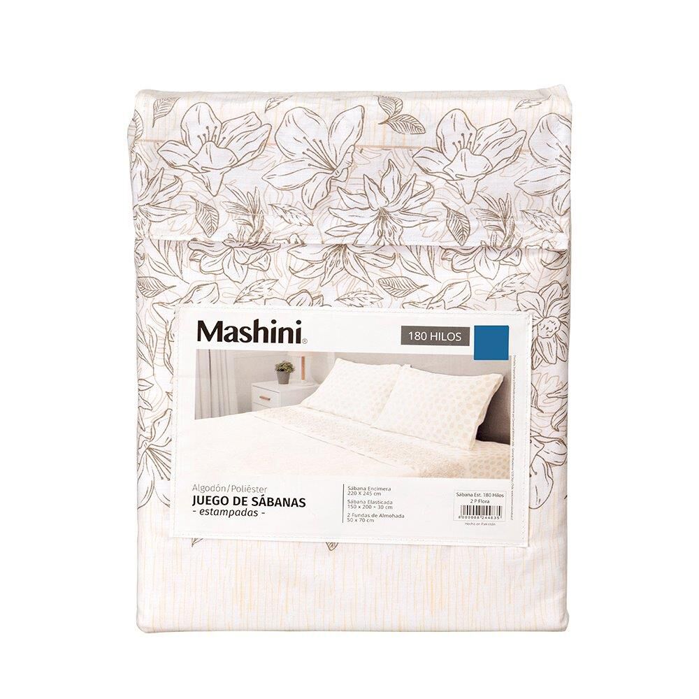 Sábana Mashini 180 Hilos 1.5 Plazas Flora image number 4.0