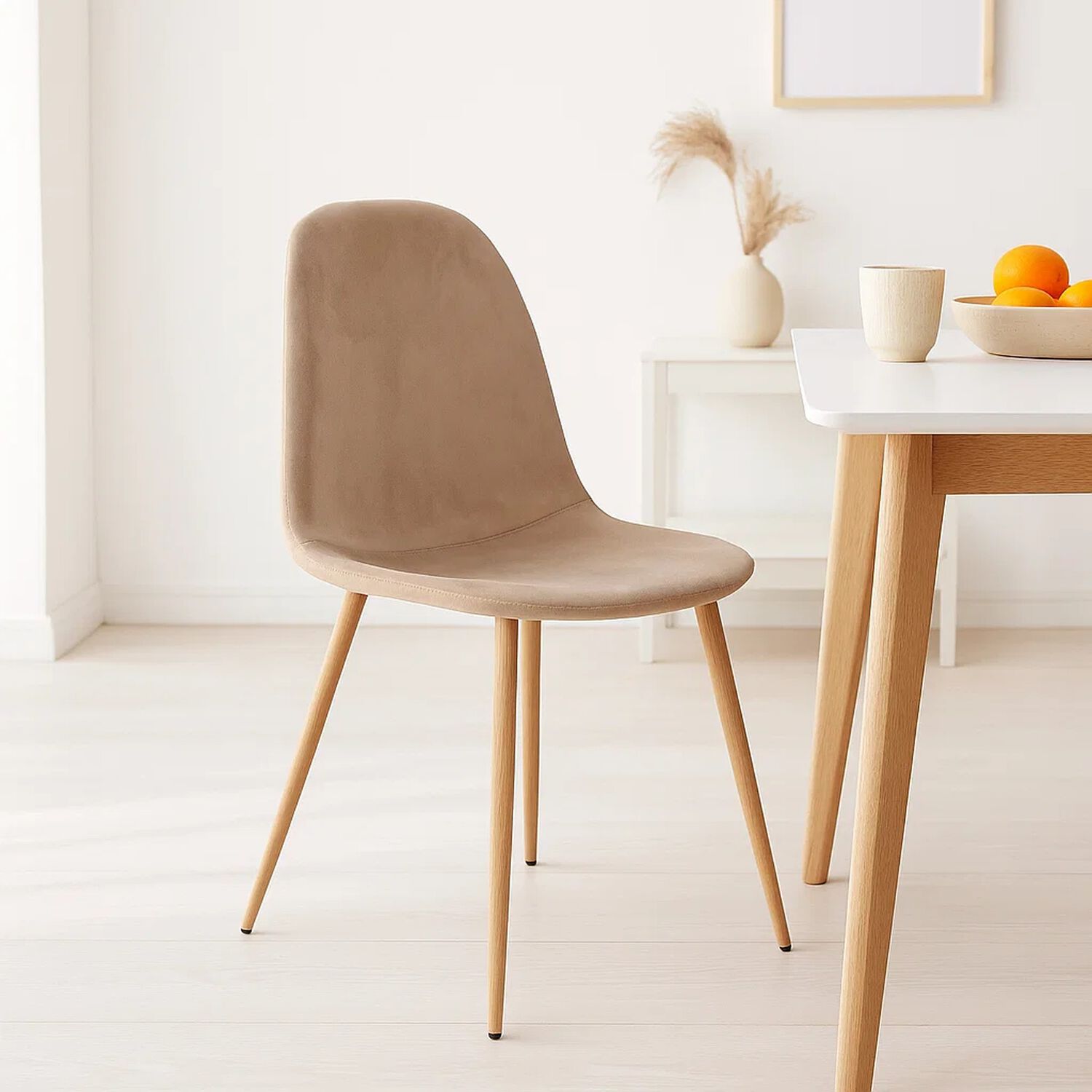 Silla Spoon Velvet - Beige image number 1.0