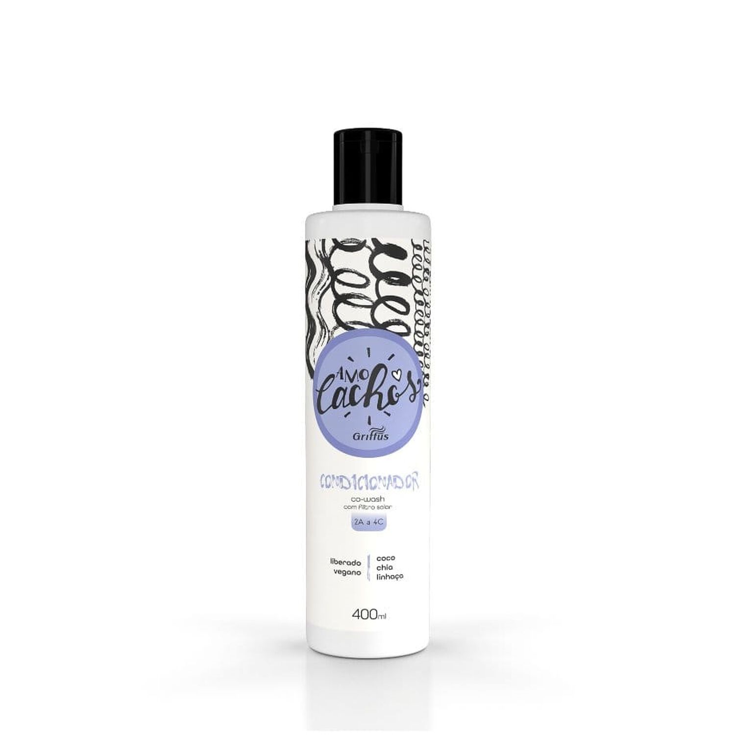 Acondicionador Amo Cachos 400ml Griffus image number 1.0