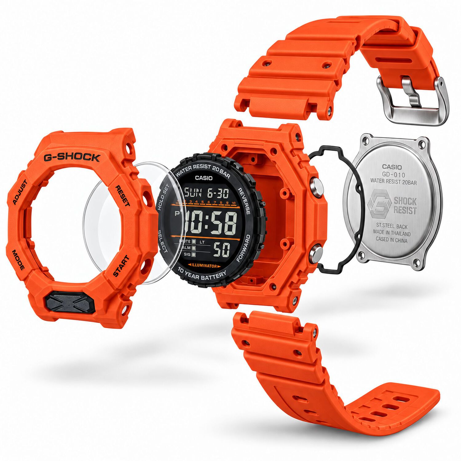 Reloj Deportivo G-shock Gd-010-4dr image number 6.0