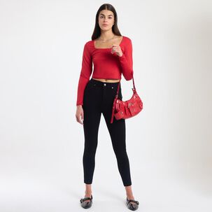 Jeans Tiro Alto Super Skinny Mujer Rolly Go Jeans Tiro Alto Super Skinny Mujer Rolly Go