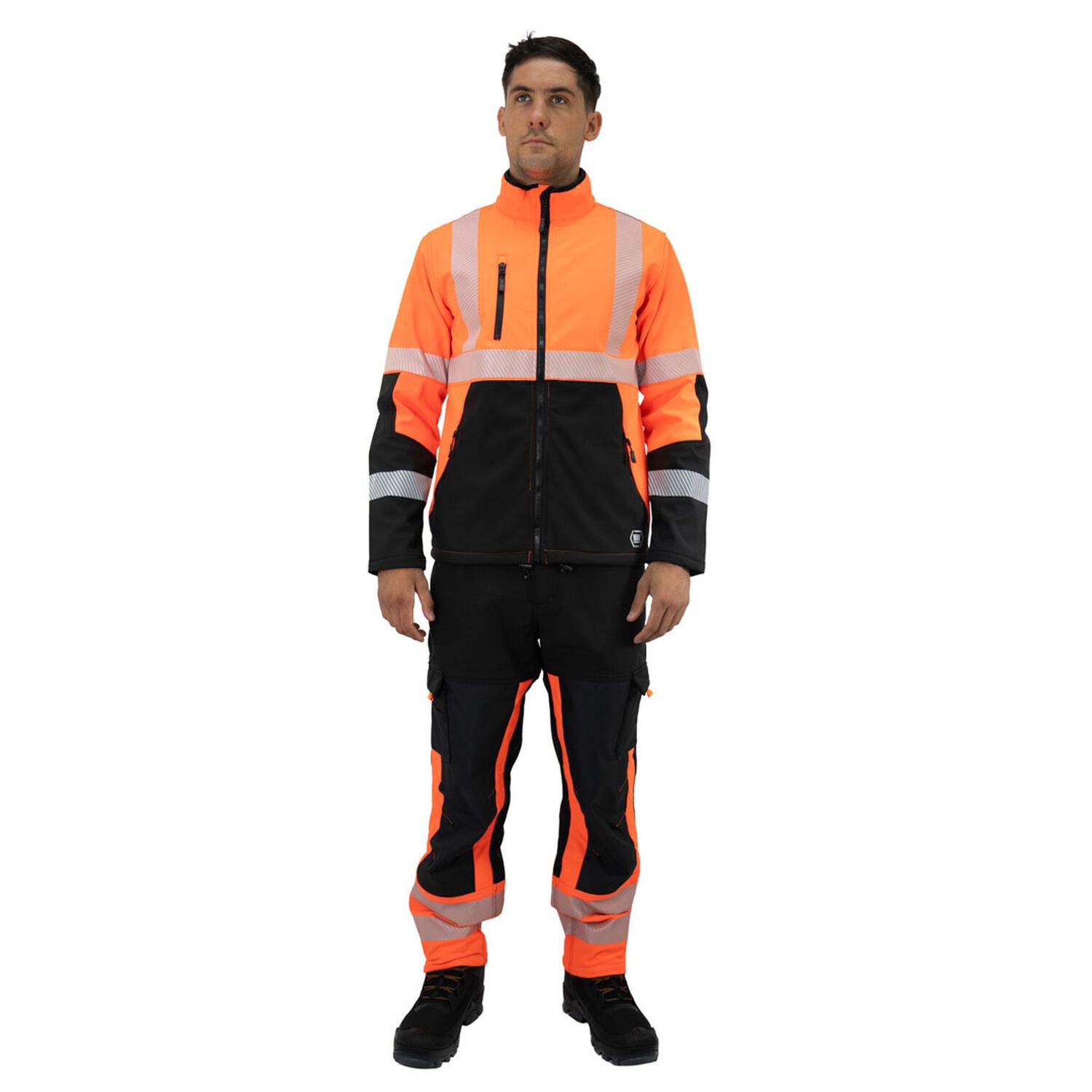 Chaqueta Softshell Hw Oklan Rojo Fluor image number 0.0