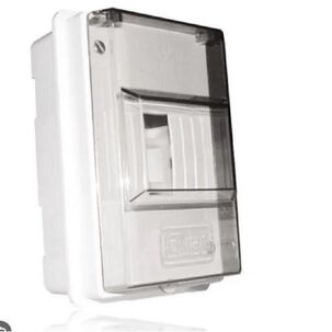 Tablero Electrico Embutir 4 Puestos Con Riel 4din Pvc Autoextinguible