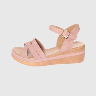 Sandalia Plataforma Rosa V&iacute;a Franca Art. 52110b31138pink