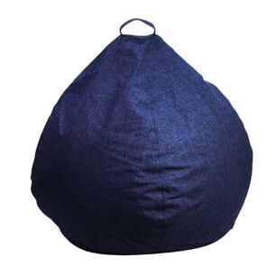 Funda Pouf Pera Azul Omega 100x120x120