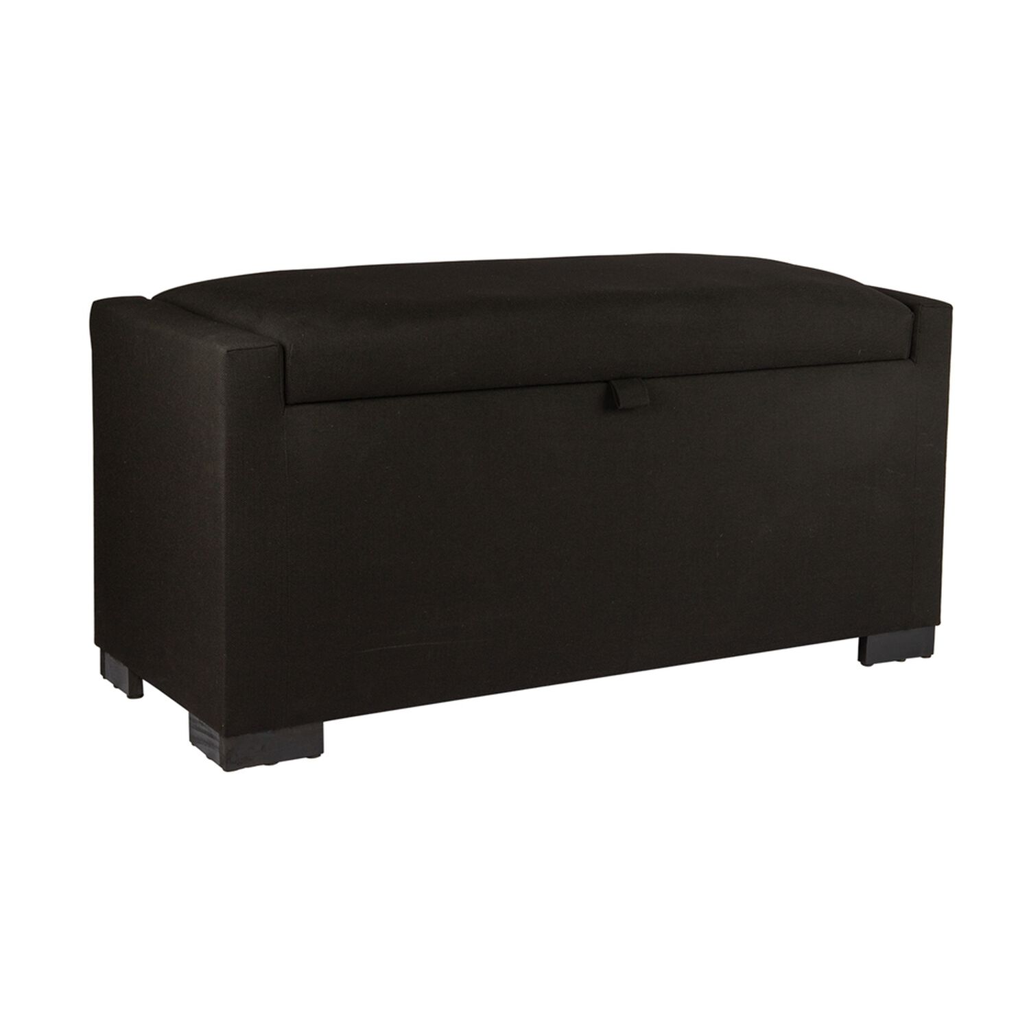 Banqueta Con Ba&uacute;l Leyzy Negro Delta 40x55x105 Cm M&aacute;xima Design image number 1.0