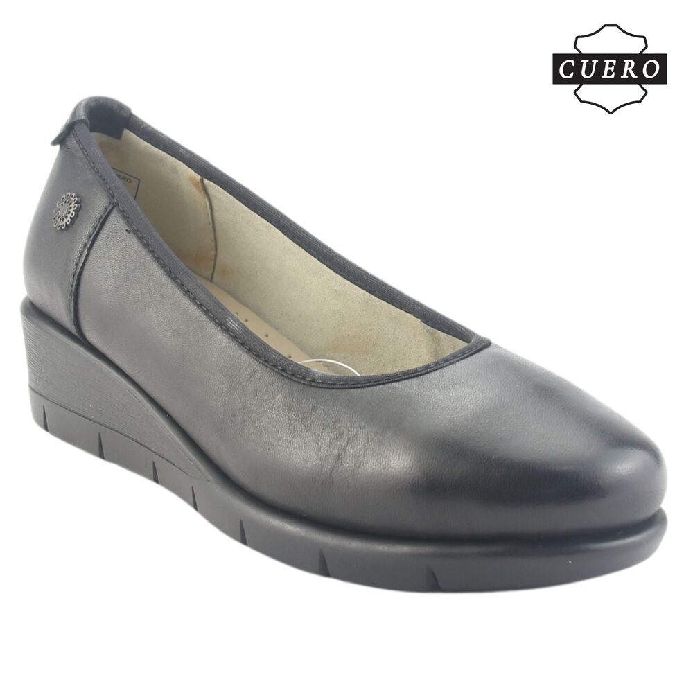 Zapato De Cuero Chalada Mujer Calafate-4 Negro Casual image number 3.0