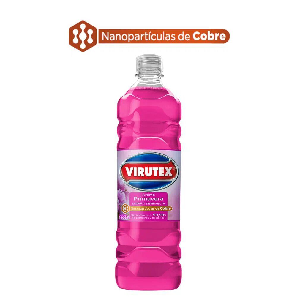 Limpiador De Pisos Y Superficies Desinfectante Aroma Primavera 1800ml - Virutex image number 0.0