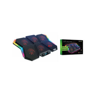 Base 6 Ventiladores Notebook Gamer Pro Reptilex - Ps
