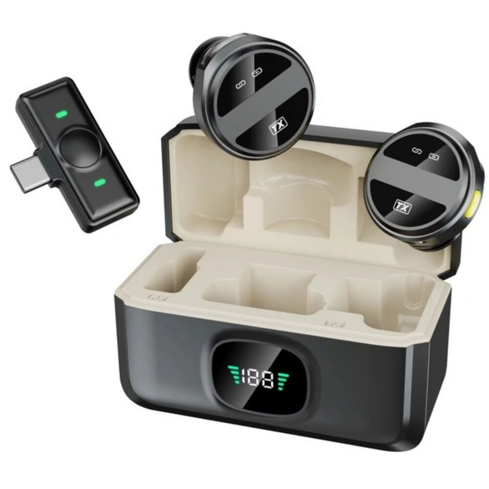 Micr&oacute;fono Digital Magn&eacute;tico Port&aacute;til Inal&aacute;mbrico Sx21 Usb-c Profesional image number 5.0