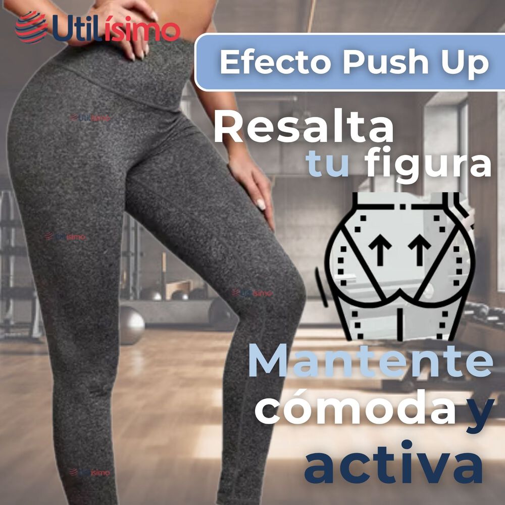 Calza Leggings Push Up Cintura Alta Polar Deportiva Premium Surtido Mujer image number 3.0