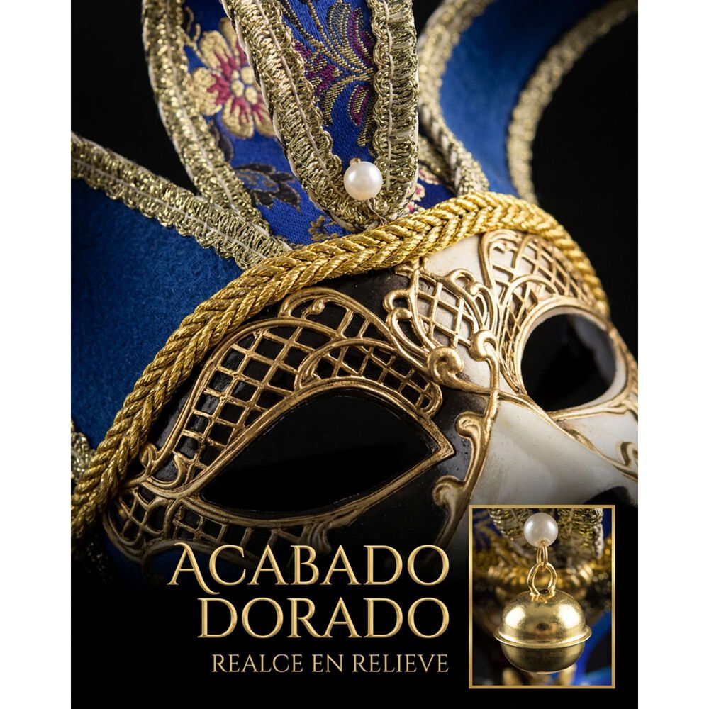 M&aacute;scara Buf&oacute;n Unisex Con Cascabeles Para Fiesta image number 11.0