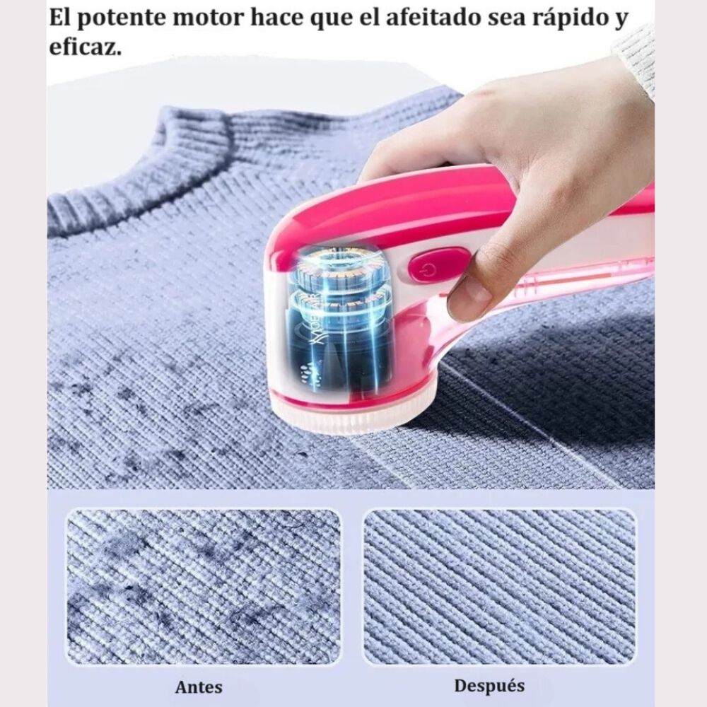 Removedor Eléctrico Quita Pelusas Ropa Portatil Saca Motas image number 3.0