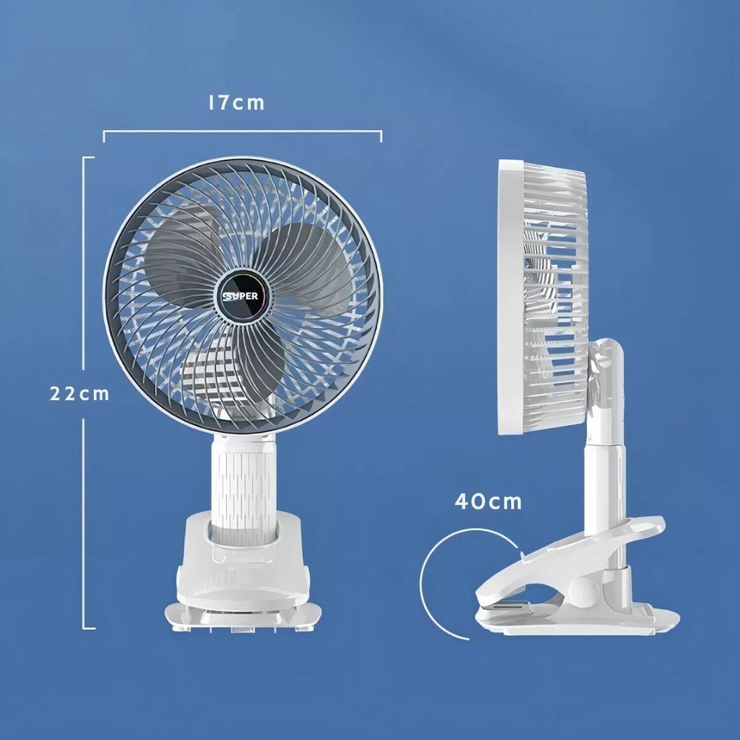 Ventilador De Escritorio Port&aacute;til Recargable 4 Modos De Uso Usb image number 3.0