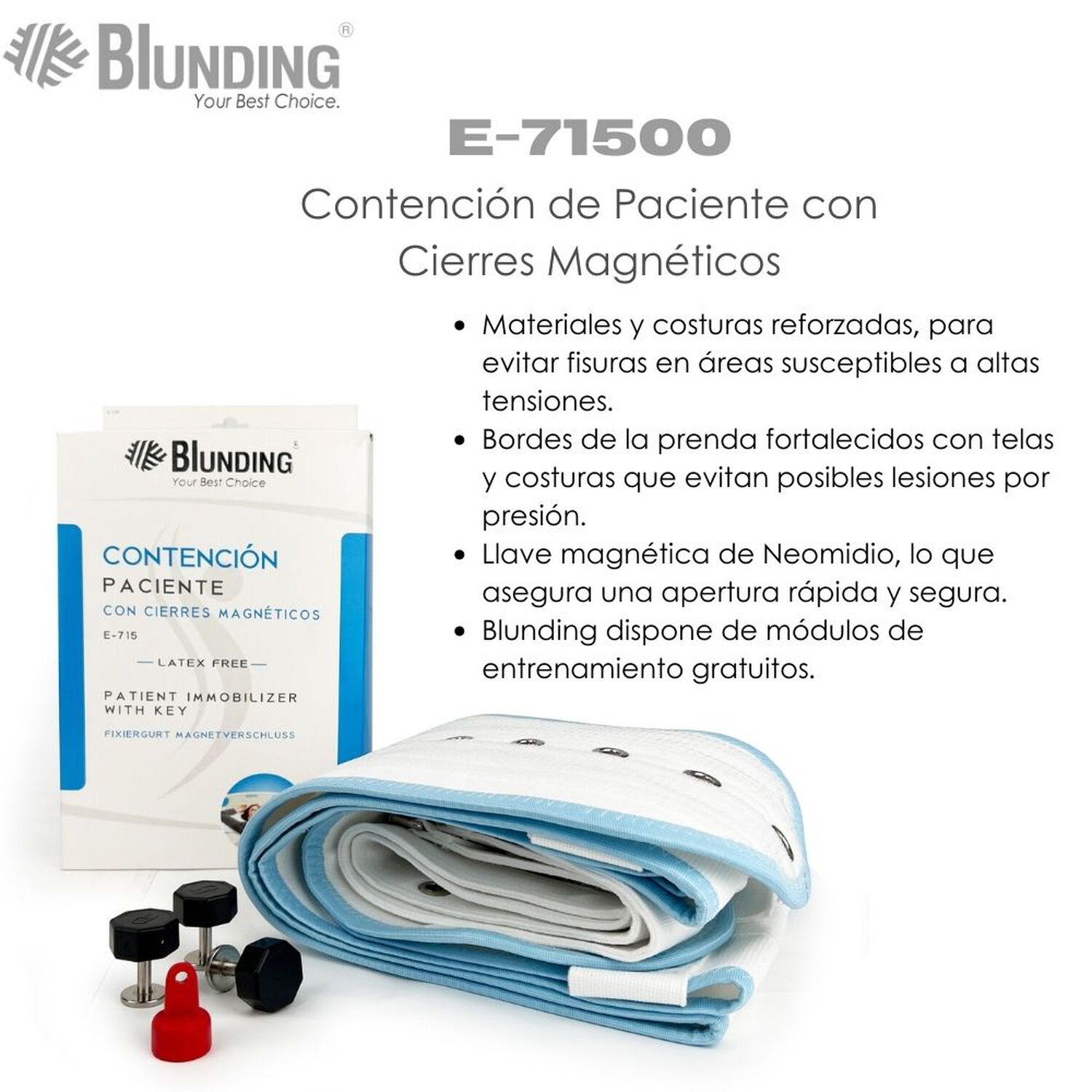 Contencion De Paciente Con Cierres Magneticos-blunding image number 1.0