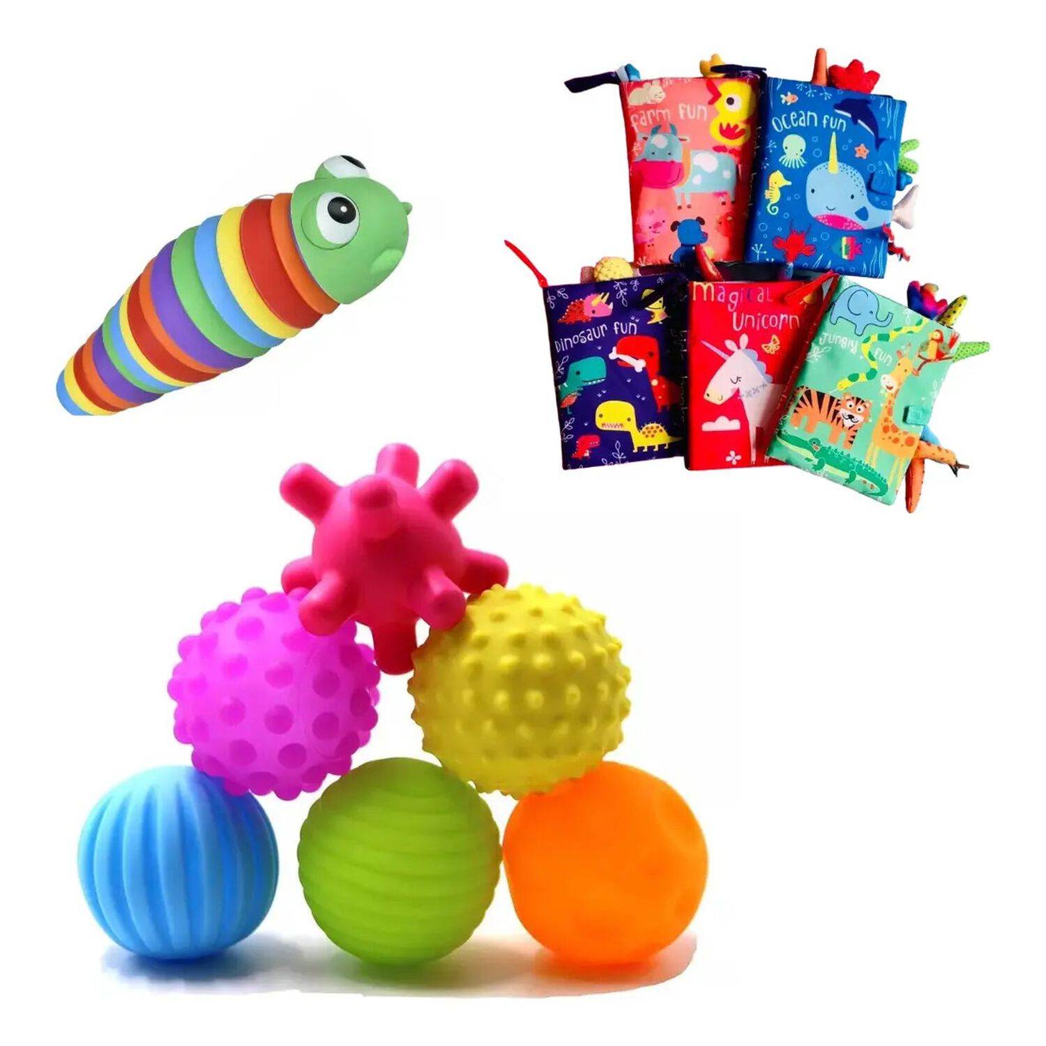 Kit De Estimulaci&oacute;n Temprana Sensorial Bebe 3 Juegos image number 0.0
