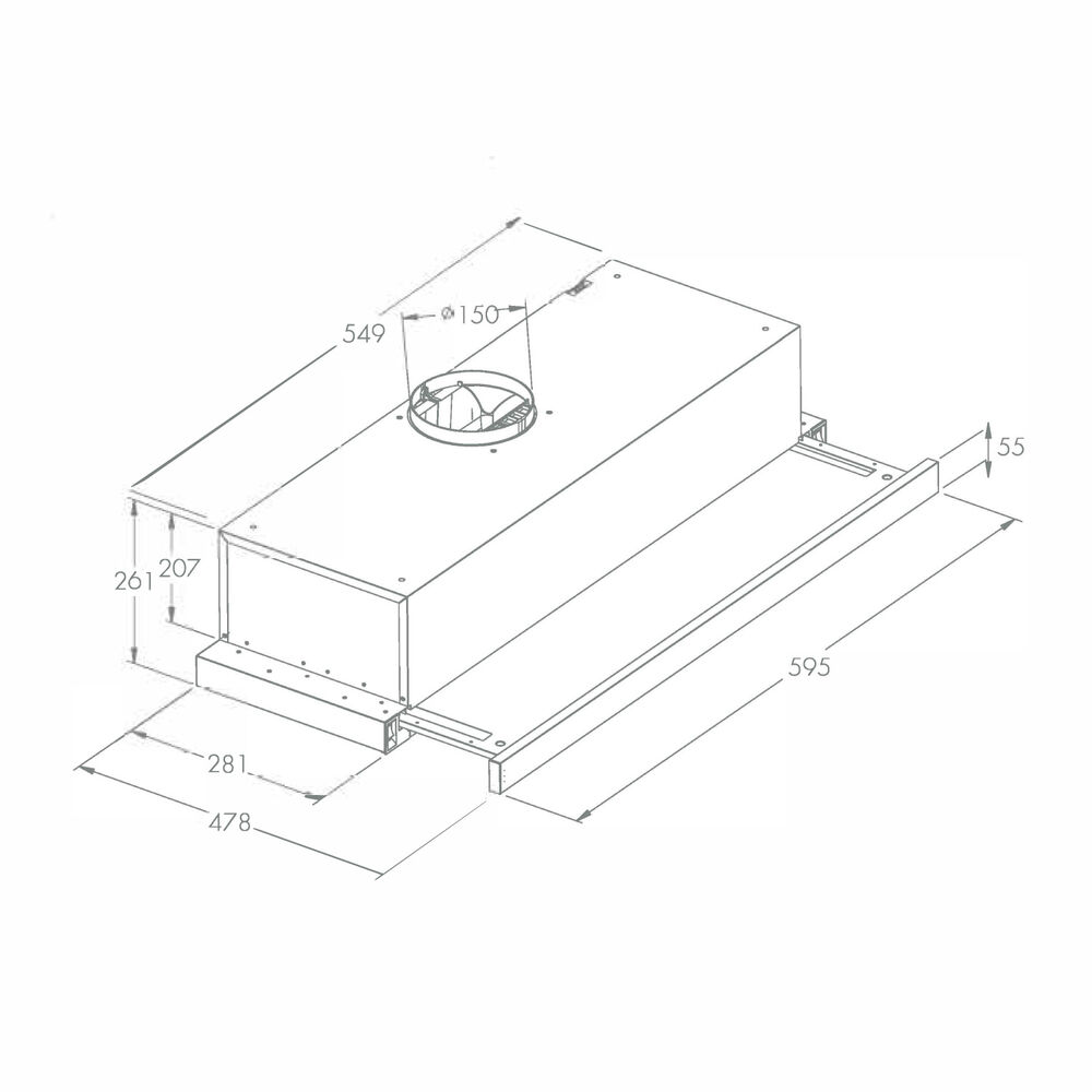 Campana Telesc&oacute;pica Grner Black Digital T60 image number 4.0