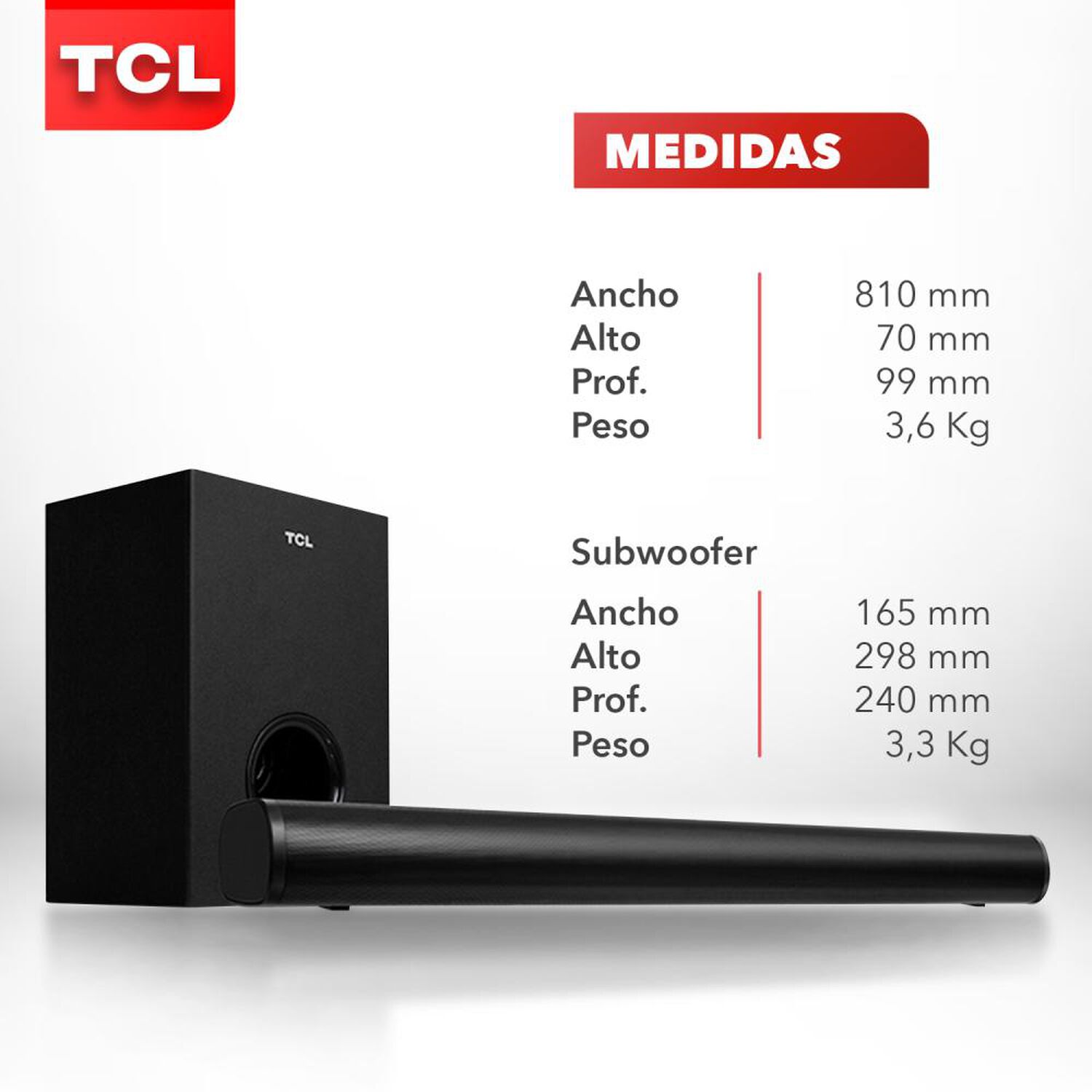 Soundbar TCL S522W 2.1 image number 9.0