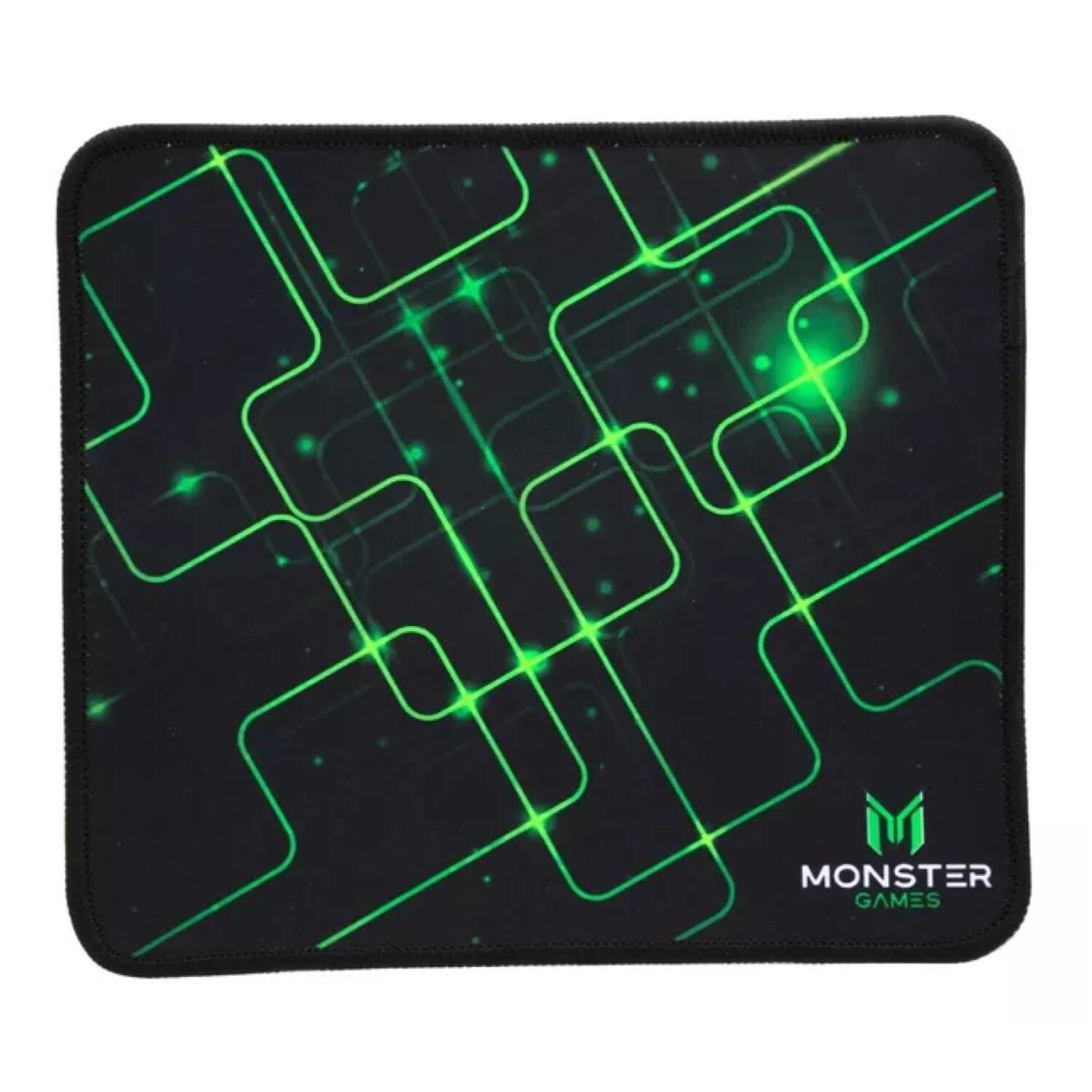 Mousepad Gamer 23x20cm Negro Verde Start image number 0.0