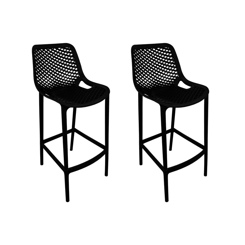 Pack 2 Taburetes Bar Berlín Alta Air Negra image number 0.0