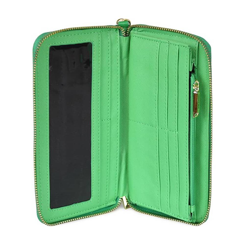 2 Billeteras De Mujer Jaeda Negra Y Verde Kenneth Cole image number 4.0