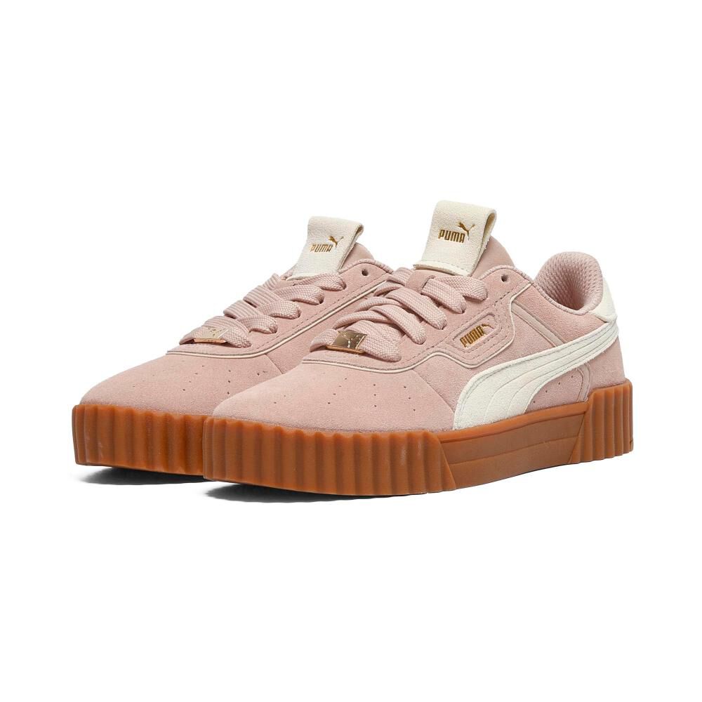 Zapatilla Urbana Mujer Puma Carina 3.0 Luxe Sd Rose Latte-alpine Snow image number 0.0