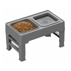 Plato Comedero Bebedero Antiderrame Ajustable Para Mascotas