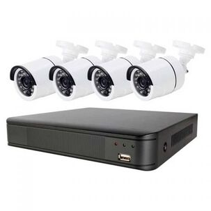 Kit Cctv 4 C&aacute;maras Seguridad + Disco Duro 1 Terabyte Instalado En Dvr Hd 720p