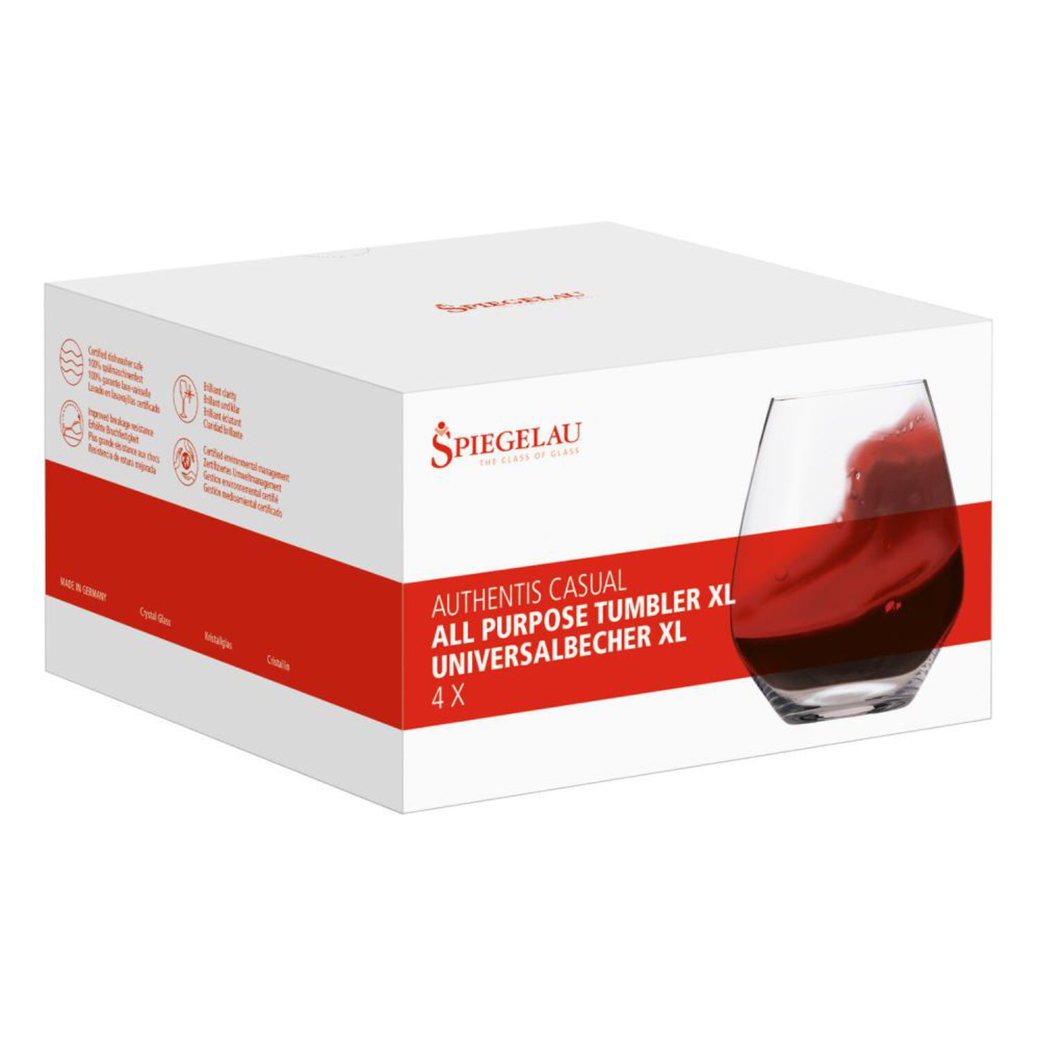 Set De Vasos Spiegelau Authentis Casual / 4 Piezas / 630 Ml image number 3.0