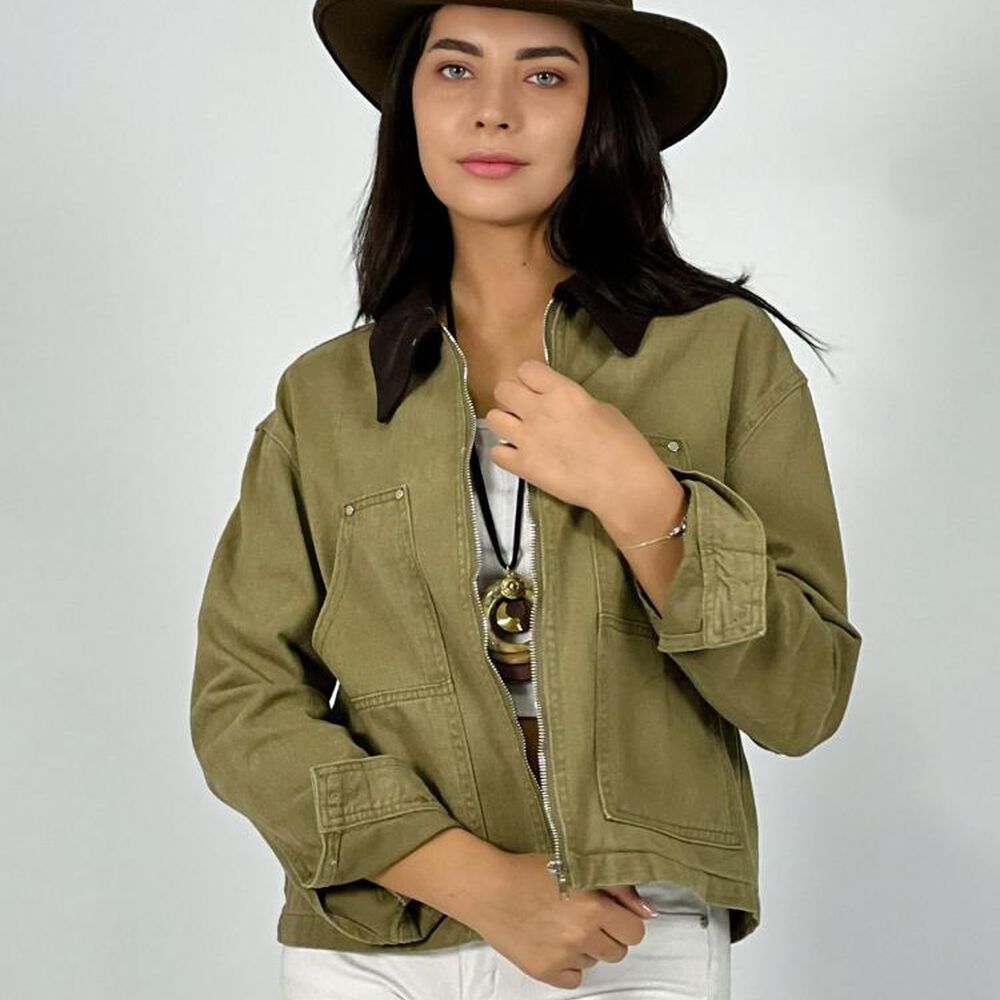 Chaqueta Mezclilla Cuello Cotel&eacute; image number 3.0