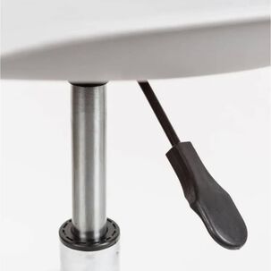 Silla De Escritorio Tulip Acolchada Blanca