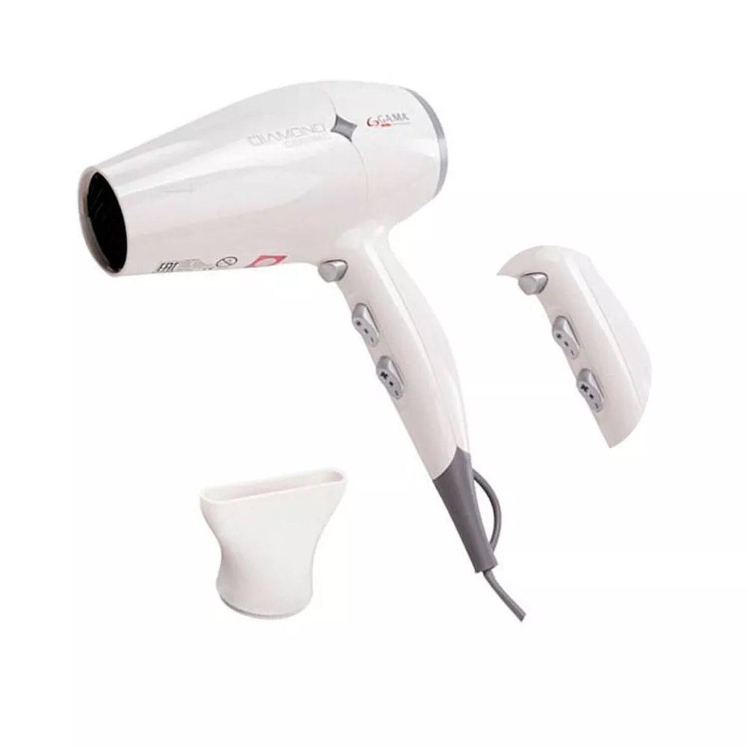 Secador Diamond Ceramic Antibacterial Pelo Cer&aacute;mica 2300w Blanco Gama image number 3.0