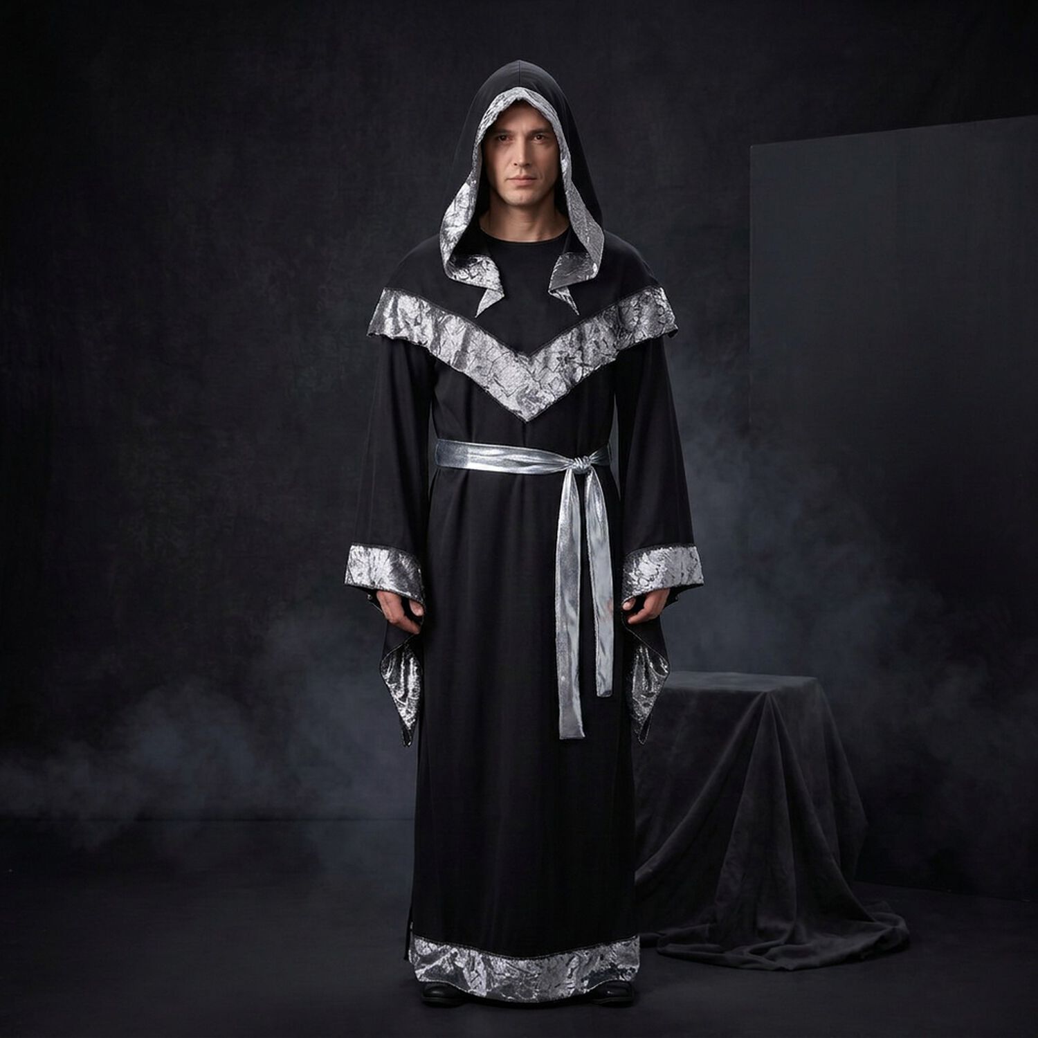 Disfraz Cosplay Mago Medieval Monje image number 0.0