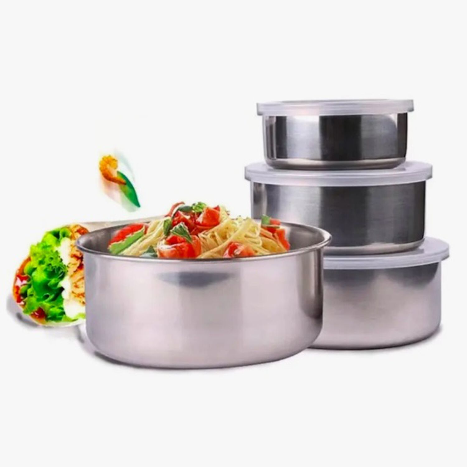 Set 5 Bowls Acero Inoxidable image number 0.0