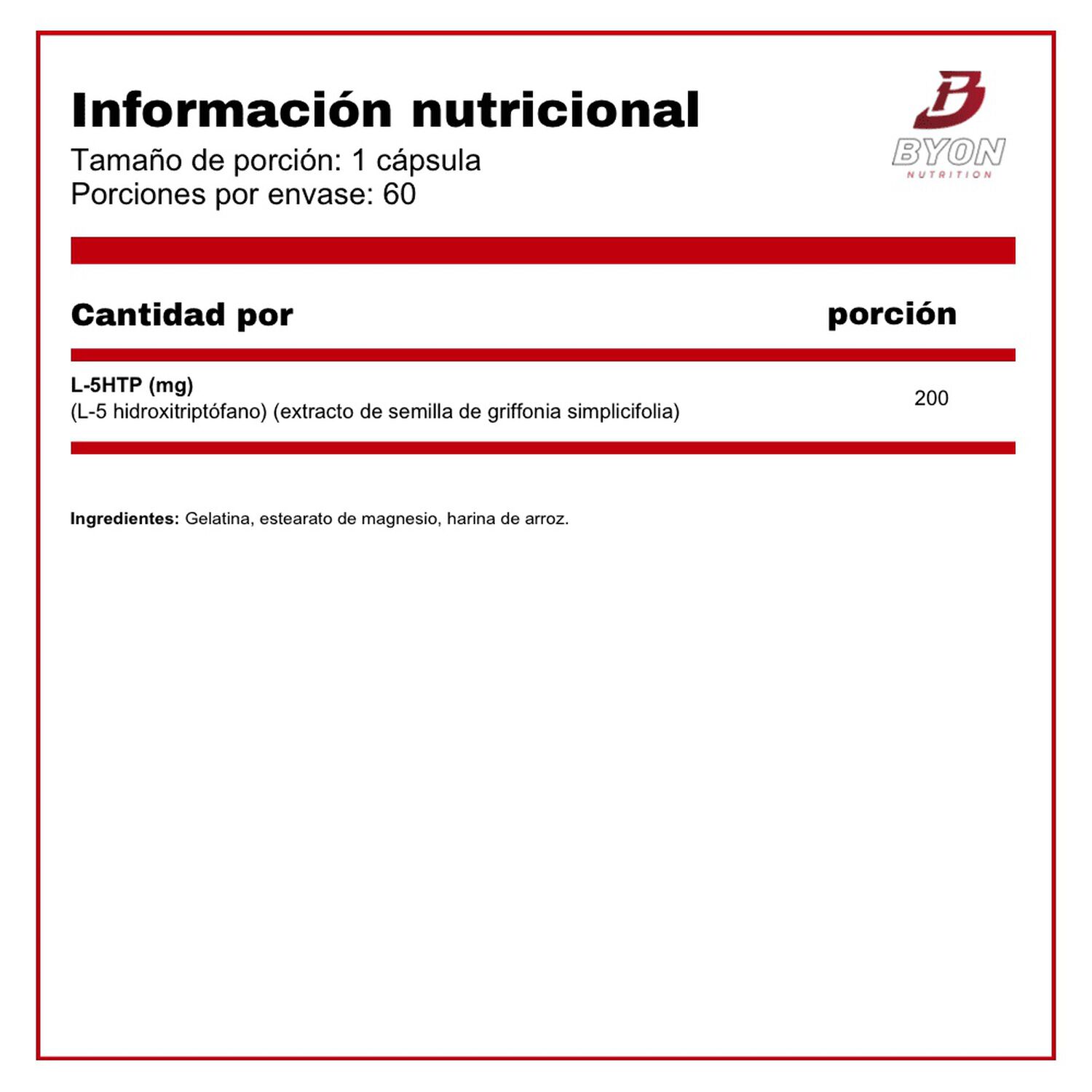 Ultra 5-htp 200 Mg 60 C&aacute;psulas image number 1.0