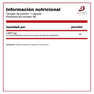 Ultra 5-htp 200 Mg 60 C&aacute;psulas