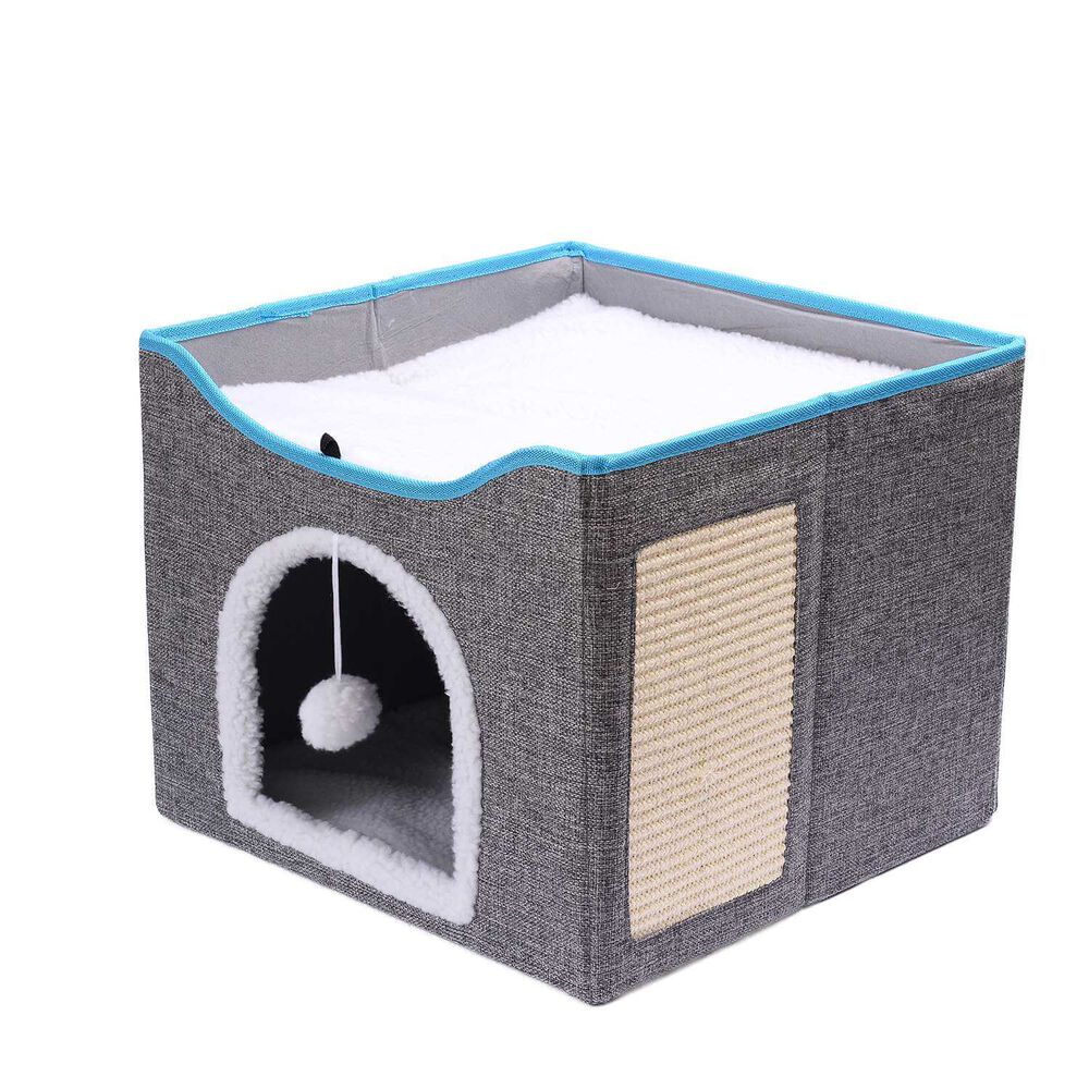 Cama Y Casa Para Gatos Con Rascador image number 0.0