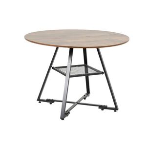 Mesa De Comedor Redonda Estilo Industrial Colonia 120cm