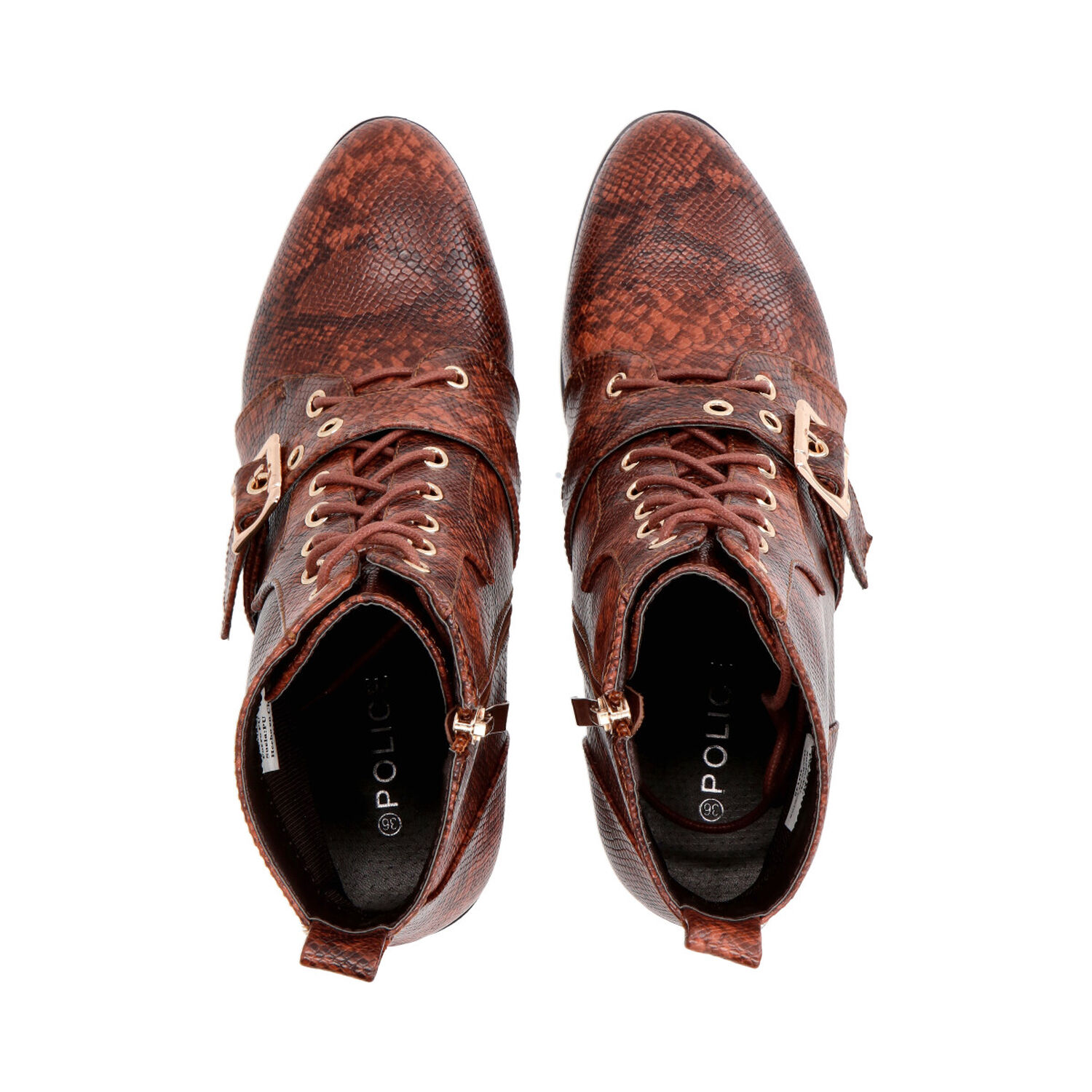 Botin Mujer Marr&oacute;n Lezzard Police image number 3.0